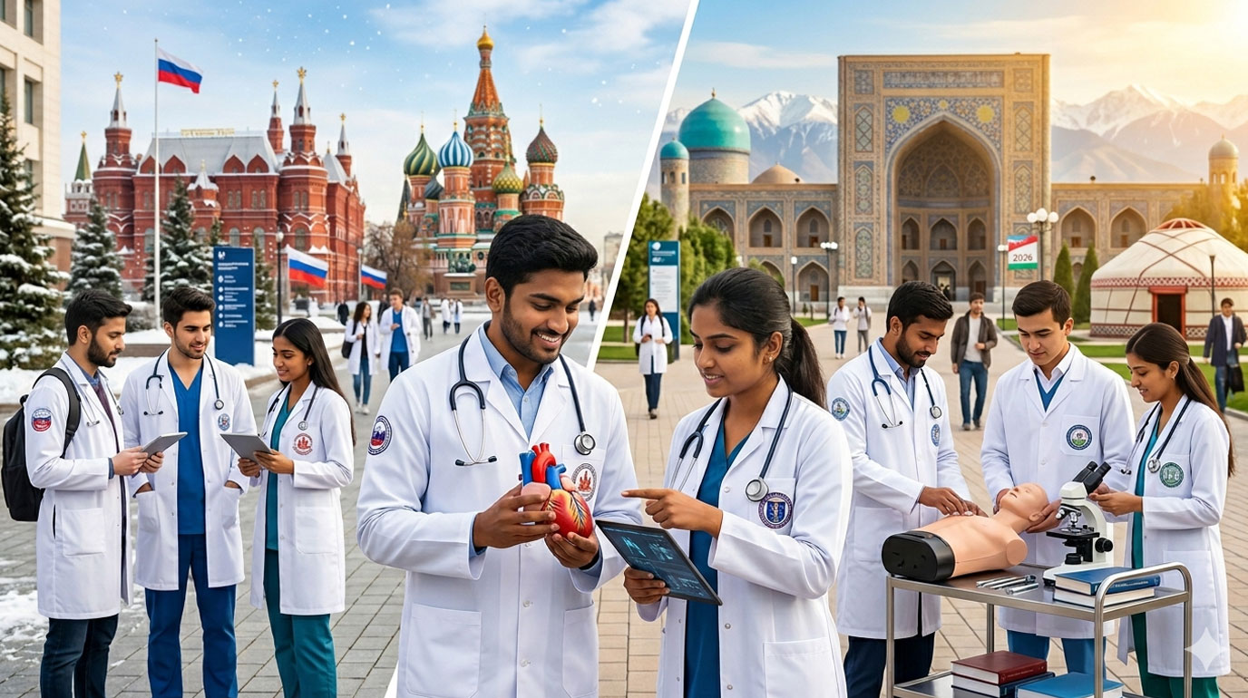 MBBS in Russia vs Uzbekistan 2026 — Which Country is Better for Indian Students?
